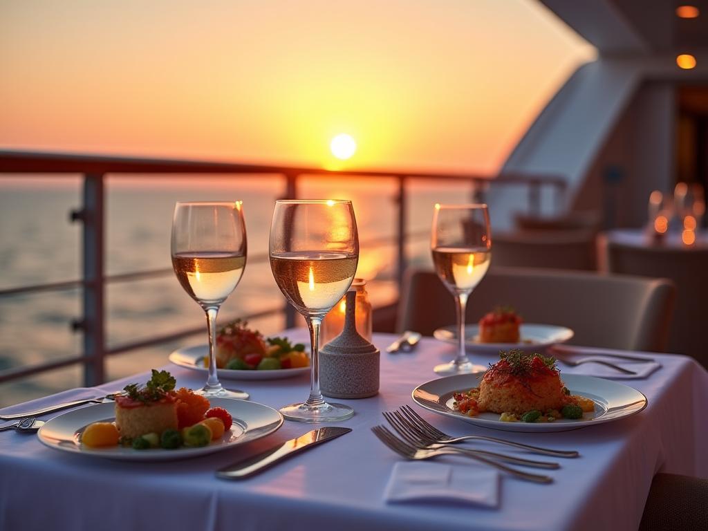 Experiencia gastronómica de lujo en crucero